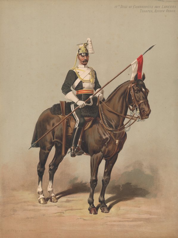 कैंब्रिज के 17 वें ड्यूक खुद के लांसर्स, ट्रूपर, समीक्षा आदेश द्वारा अंग्रेजी स्कूल