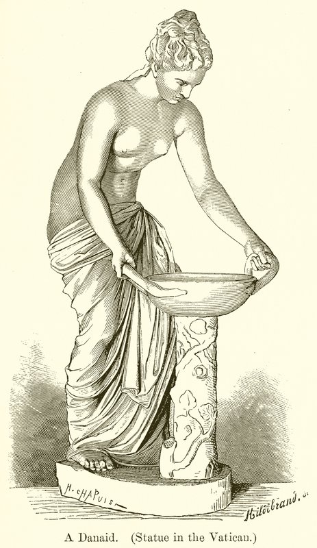 एक दानािद। (वेटिकन में मूर्ति) द्वारा अंग्रेजी स्कूल