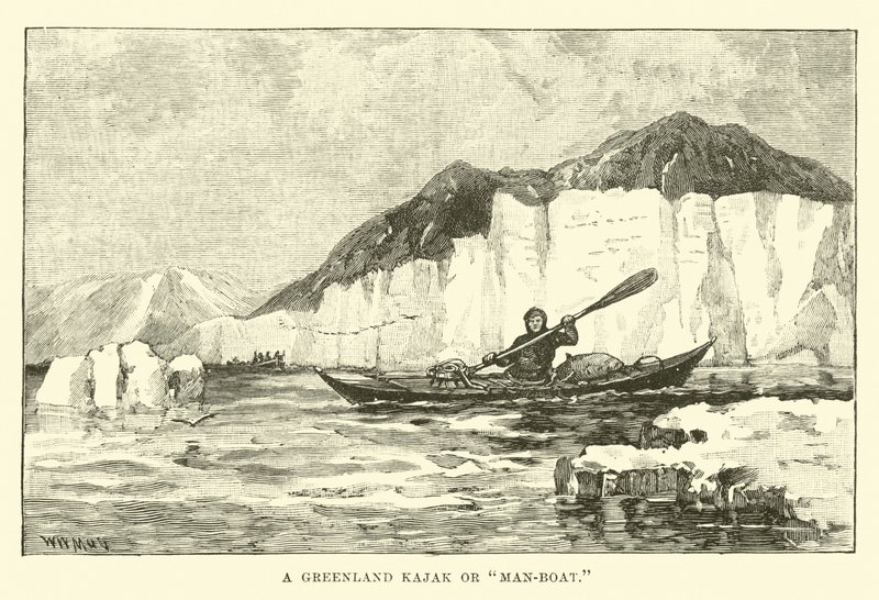 A Greenland Kajak or Man-boat  द्वारा अंग्रेजी स्कूल