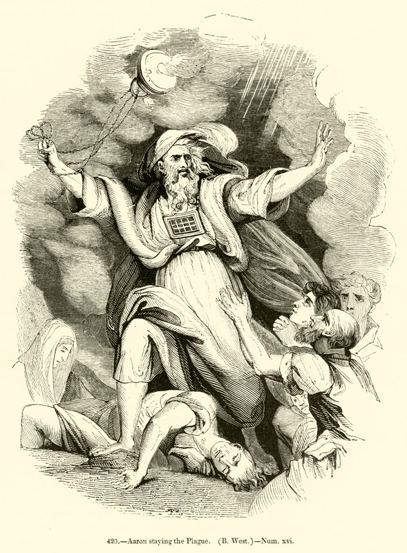 हारून प्लेग रहना, बी वेस्ट, नंबर xvi (उत्कीर्णन) द्वारा अंग्रेजी स्कूल