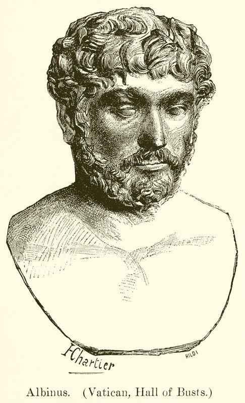 Albinus। (वेटिकन, हॉल ऑफ बस्ट्स) द्वारा अंग्रेजी स्कूल