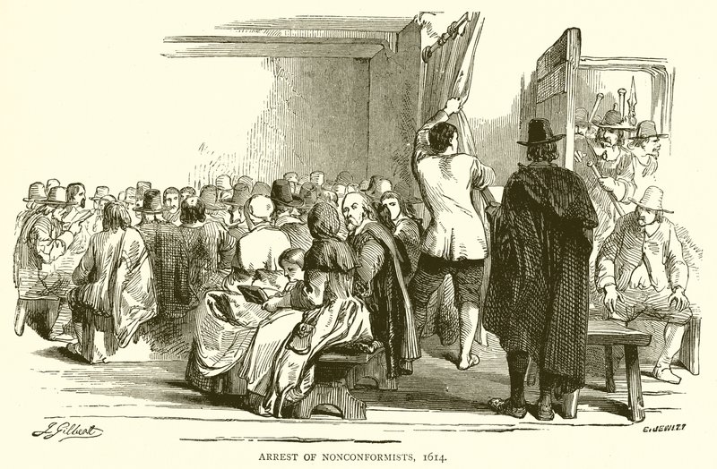 गैर-सुधारवादियों की गिरफ्तारी, 1614 द्वारा अंग्रेजी स्कूल