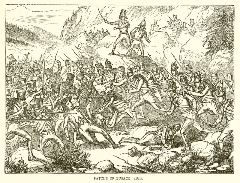 बुसाको की लड़ाई, 1810 द्वारा अंग्रेजी स्कूल