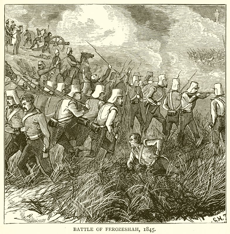 फिरोजशाह की लड़ाई, 1845 द्वारा अंग्रेजी स्कूल