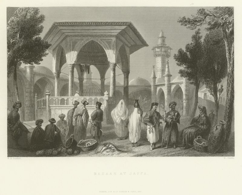 जफ्फा, 1837 में बाजार द्वारा अंग्रेजी स्कूल