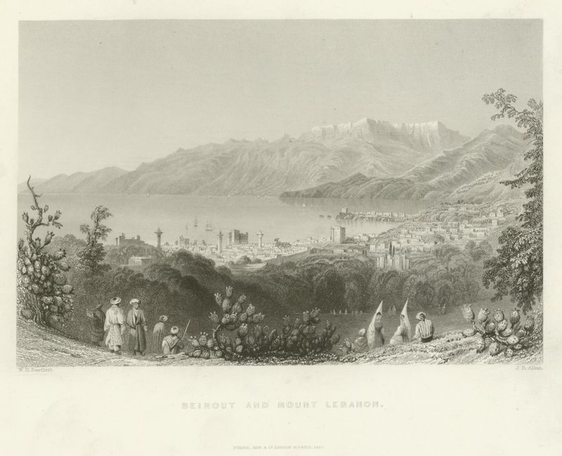 बेरुत और माउंट लेबनान, 1837 द्वारा अंग्रेजी स्कूल