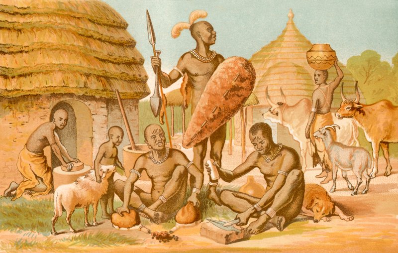 काले लोग- घरेलू और दैनिक व्यवसाय द्वारा अंग्रेजी स्कूल