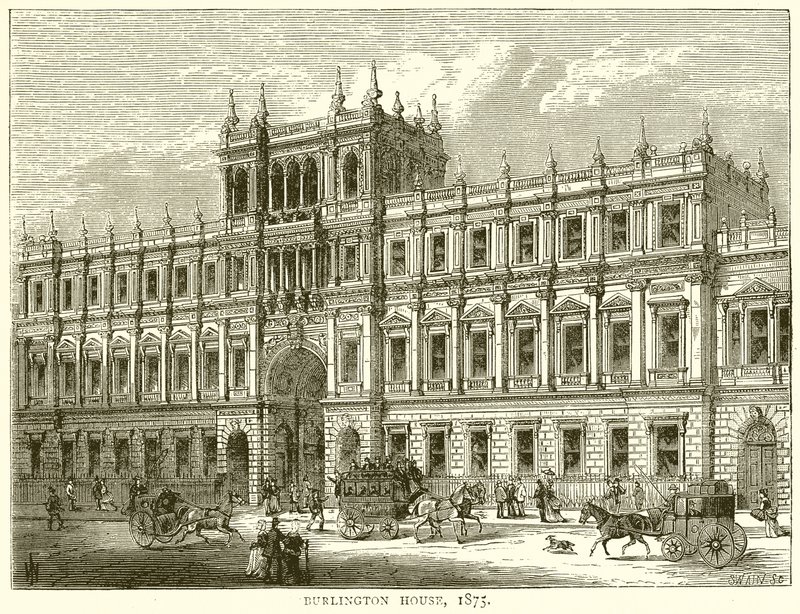 बर्लिंगटन हाउस, 1875 द्वारा अंग्रेजी स्कूल