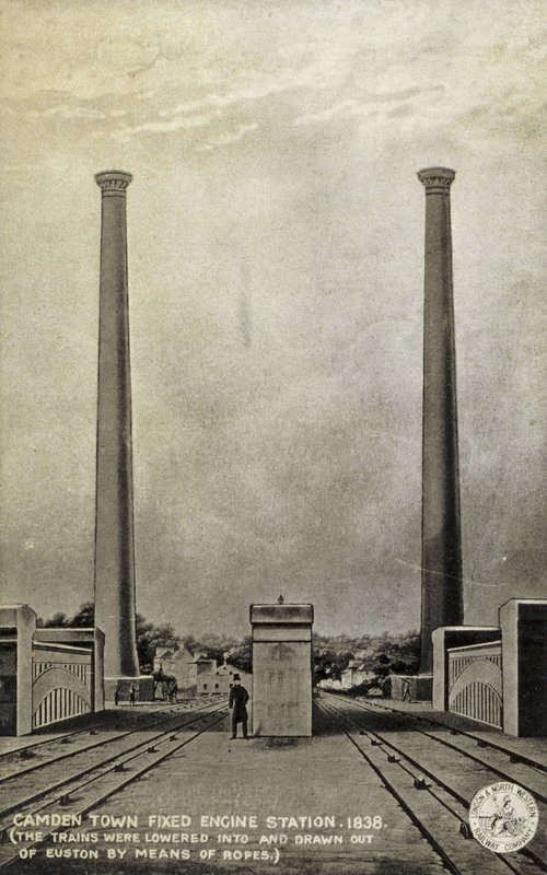 कैमडेन टाउन फिक्स्ड इंजन स्टेशन, 1838 द्वारा अंग्रेजी स्कूल