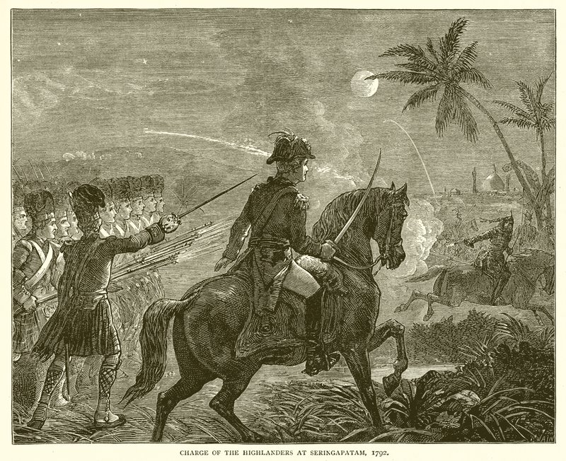 1792 में सेरिंगपटम में हाईलैंडर्स का प्रभार द्वारा अंग्रेजी स्कूल