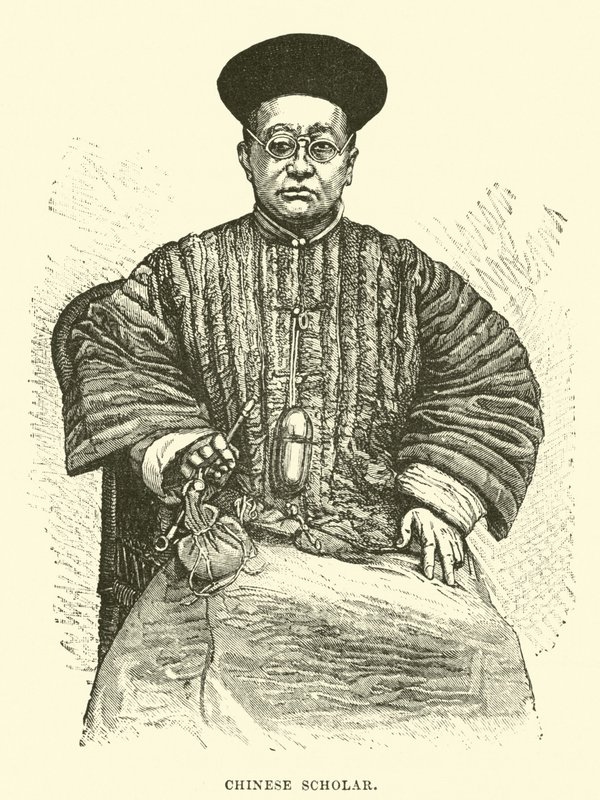 चीनी विद्वान द्वारा अंग्रेजी स्कूल