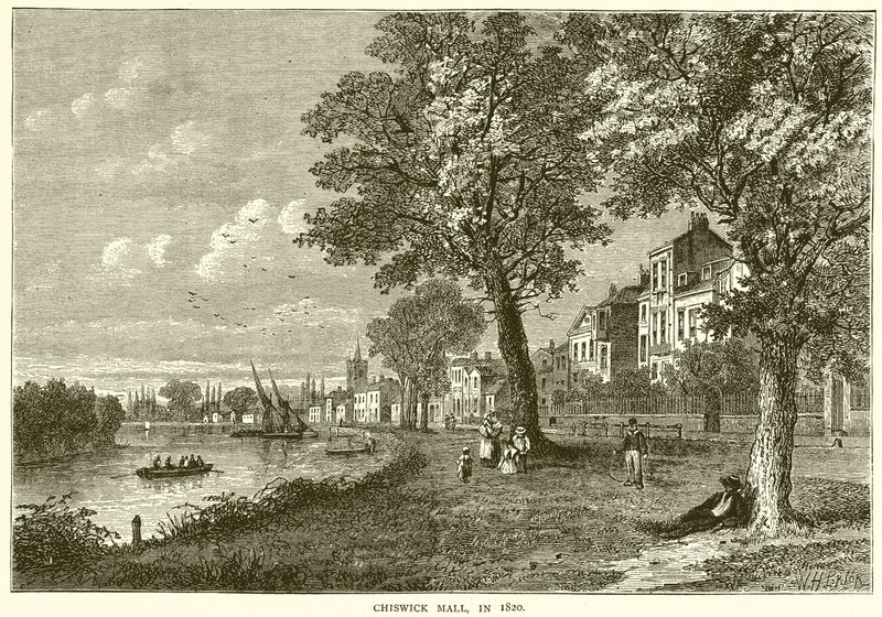 1820 में चिसविक मॉल द्वारा अंग्रेजी स्कूल