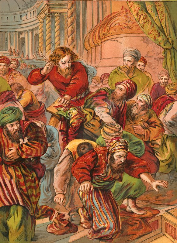 मसीह मंदिर की सफाई करता है द्वारा अंग्रेजी स्कूल