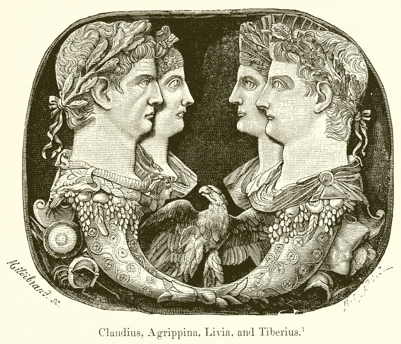 क्लोडिअस, Agrippina, लिविया, और Tiberius द्वारा अंग्रेजी स्कूल