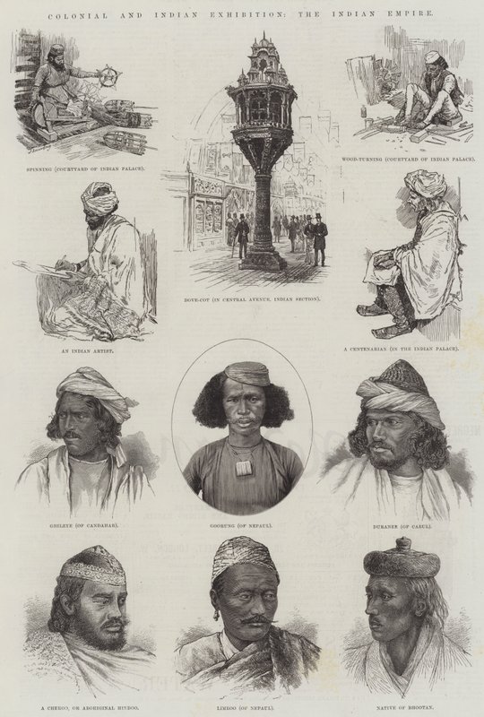 औपनिवेशिक और भारतीय प्रदर्शनी, भारतीय साम्राज्य (उत्कीर्णन) द्वारा अंग्रेजी स्कूल