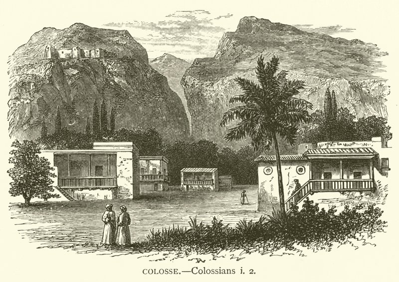 Colosse, Colossians, i, 2 (उत्कीर्णन) द्वारा अंग्रेजी स्कूल