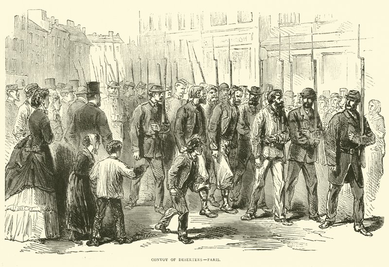 1870 के पेरिस के रेगिस्तान के काफिले द्वारा अंग्रेजी स्कूल
