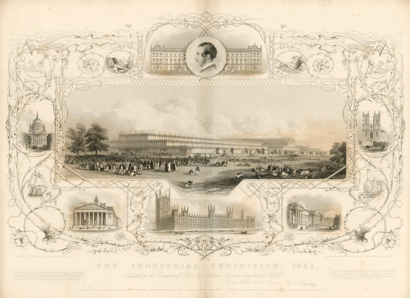 हीरों का महल; 1851 की महान प्रदर्शनी द्वारा अंग्रेजी स्कूल