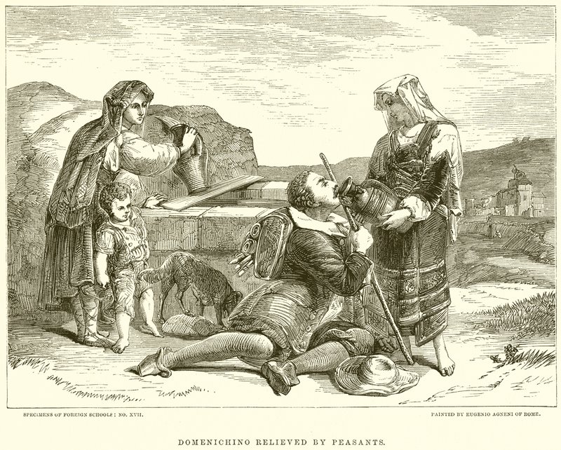 Domenichino किसानों द्वारा राहत मिली द्वारा अंग्रेजी स्कूल