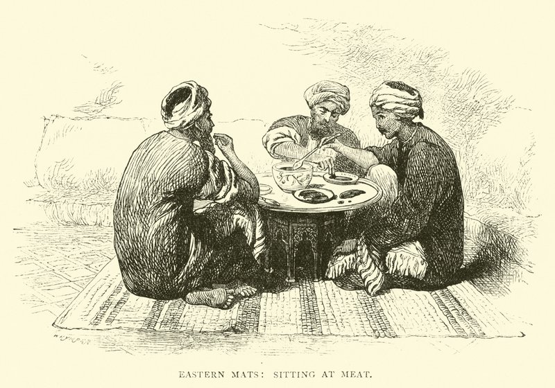 पूर्वी मैट, मांस पर बैठे द्वारा अंग्रेजी स्कूल
