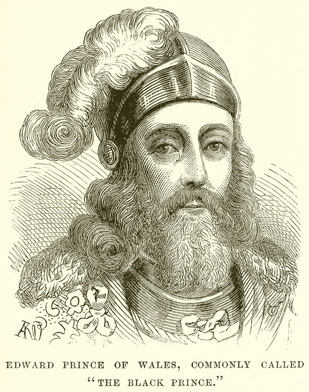 वेल्स के एडवर्ड प्रिंस, जिसे आम तौर पर द ब्लैक प्रिंस कहा जाता है द्वारा अंग्रेजी स्कूल