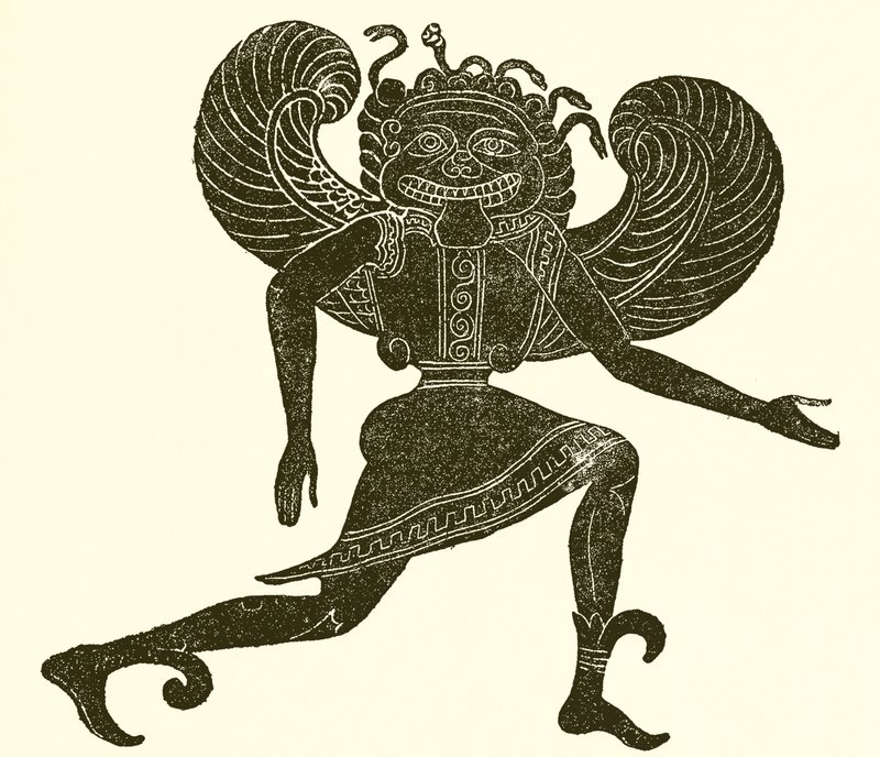Etruscan Gorgon। (कैंपाना संग्रहालय) द्वारा अंग्रेजी स्कूल
