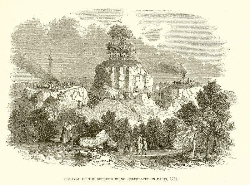 पेरिस में सर्वोच्च उत्सव 1794 में मनाया जा रहा है द्वारा अंग्रेजी स्कूल