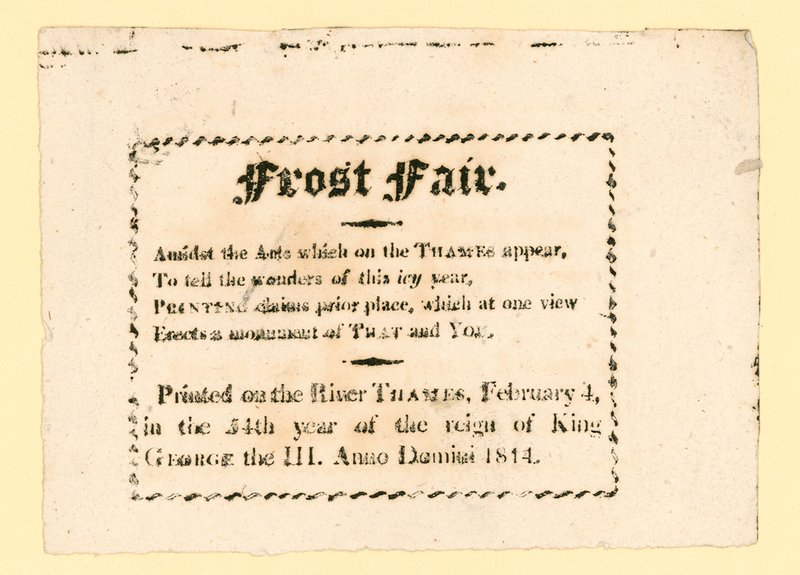 1814 का फ्रॉस्ट मेला द्वारा अंग्रेजी स्कूल