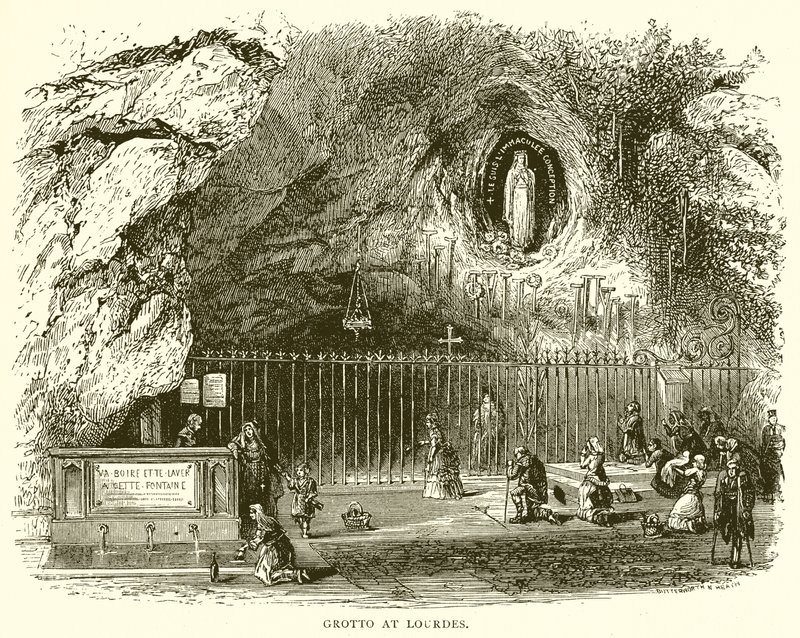 लूर्डेस में Grotto द्वारा अंग्रेजी स्कूल