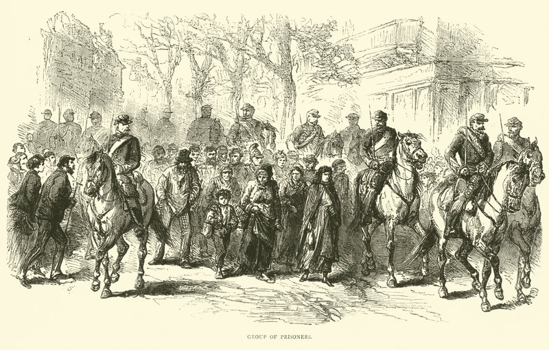 कैदियों का समूह, अप्रैल 1871 द्वारा अंग्रेजी स्कूल