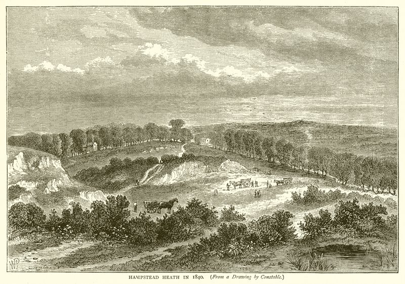 1840 में हेम्पस्टेड हीथ द्वारा अंग्रेजी स्कूल