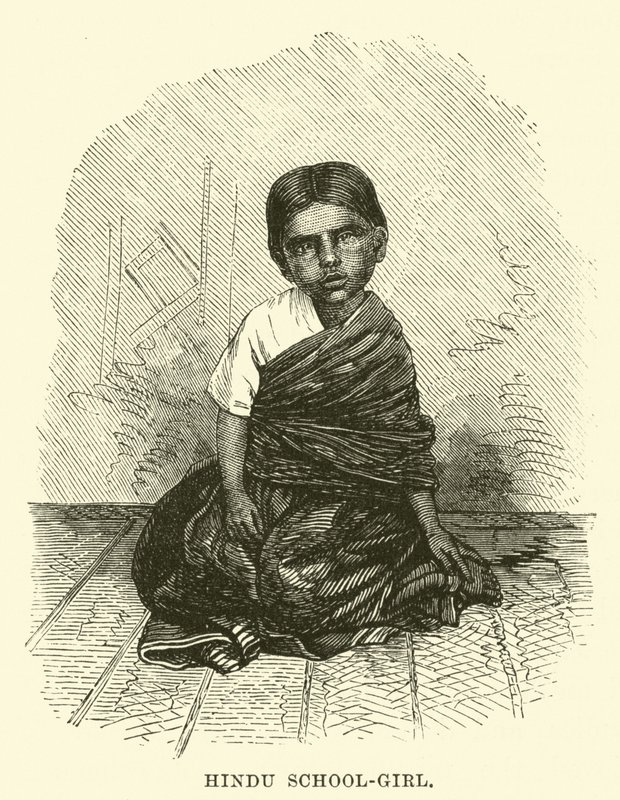 हिंदू स्कूल-लड़की द्वारा अंग्रेजी स्कूल