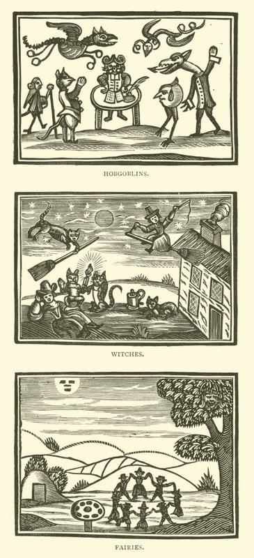 Hobgoblins, चुड़ैलों, परियों (लकड़ी काटने वाला) द्वारा अंग्रेजी स्कूल