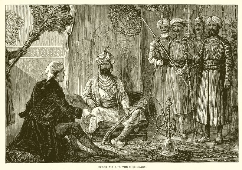 हैदर अली और मिशनरी द्वारा अंग्रेजी स्कूल