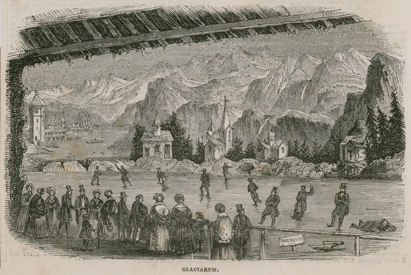 आइस-रिंक, बेकर स्ट्रीट बाजार, किंग स्ट्रीट, पोर्टमैन स्क्वायर लंदन द्वारा अंग्रेजी स्कूल