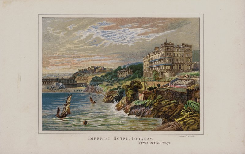 Torquay के लिए गाइड के लिए चित्रण द्वारा अंग्रेजी स्कूल