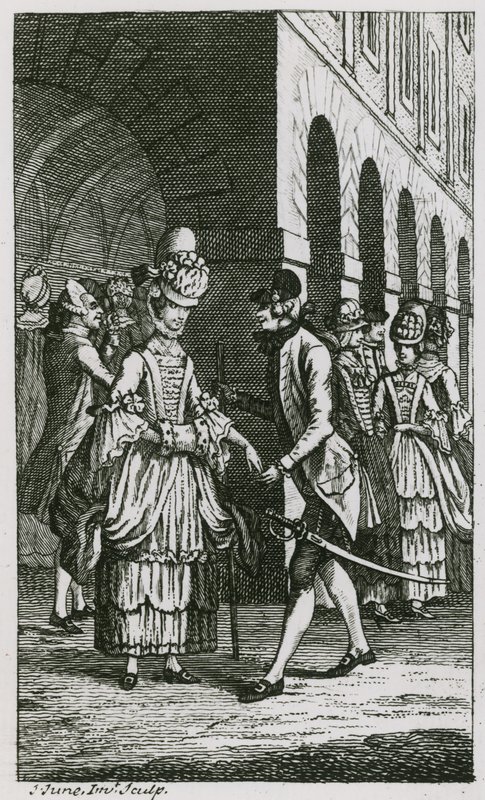 हैरिस लिस्ट में चित्रण, 1773 का संस्करण द्वारा अंग्रेजी स्कूल