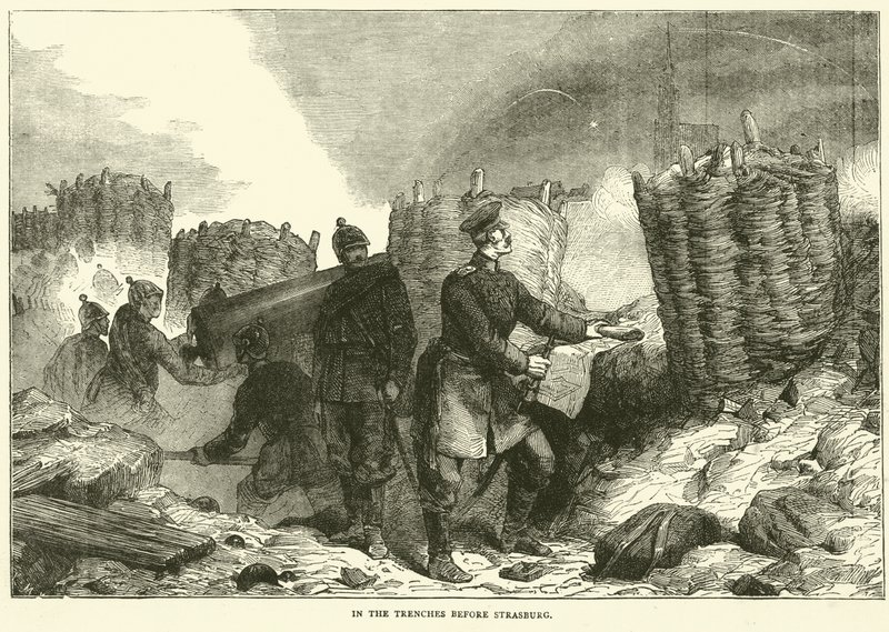 सितंबर 1870 को स्ट्रैसबर्ग से पहले खाइयों में द्वारा अंग्रेजी स्कूल