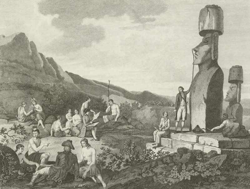 ईस्टर द्वीप के महत्वाकांक्षी और स्मारक द्वारा अंग्रेजी स्कूल