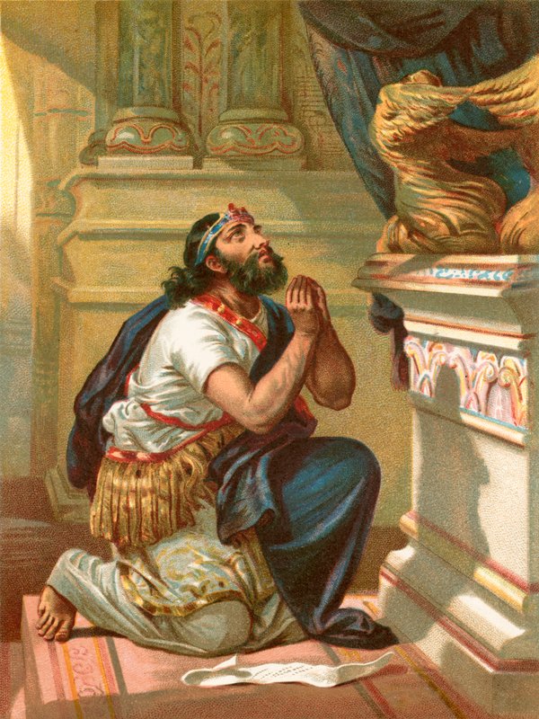 राजा हिजकिय्याह यहोवा के सामने अपना मामला फैलाता है द्वारा अंग्रेजी स्कूल