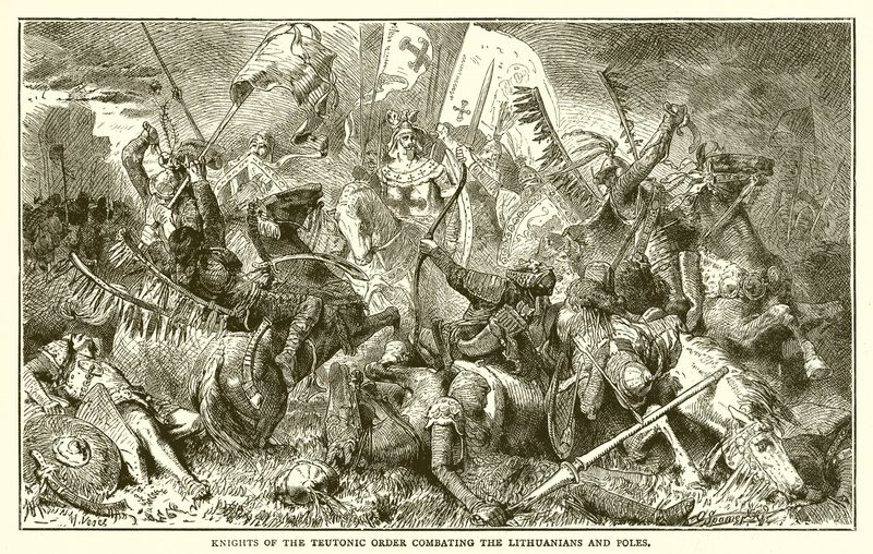 ट्यूटनिक आदेश के शूरवीरों लिथुआनियाई और डंडे का मुकाबला द्वारा अंग्रेजी स्कूल