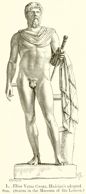 यह एक सच्चे देशवासी लुसियस Aelius सीजर, हैड्रियन बेटे को गोद लिया था। द्वारा अंग्रेजी स्कूल