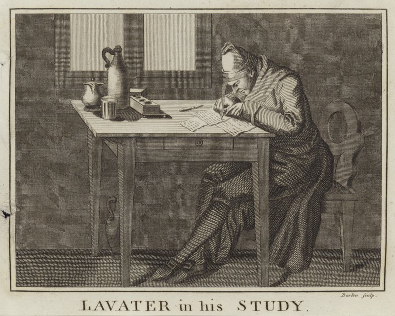 अपने अध्ययन में Lavater द्वारा अंग्रेजी स्कूल