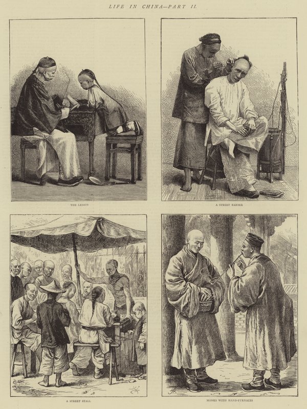चीन में जीवन, भाग II (उत्कीर्णन) द्वारा अंग्रेजी स्कूल