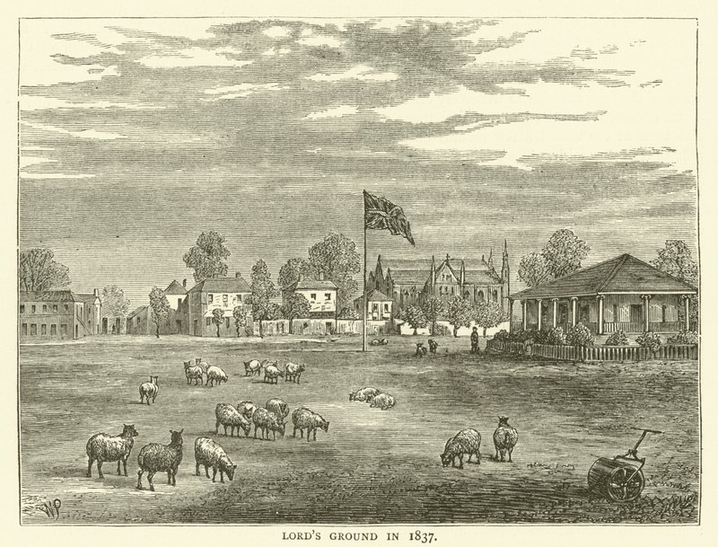 1837 में लॉर्ड्स ग्राउंड द्वारा अंग्रेजी स्कूल