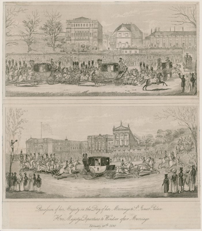 क्वीन विक्टोरिया और प्रिंस अल्बर्ट की शादी, 10 फरवरी 1840 द्वारा अंग्रेजी स्कूल