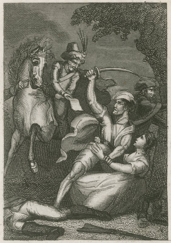 कैंडी, सीलोन में ब्रिटिश गैरीसन का नरसंहार, 1803 द्वारा अंग्रेजी स्कूल
