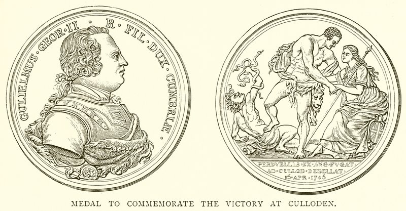 Culloden में विजय के लिए पदक द्वारा अंग्रेजी स्कूल