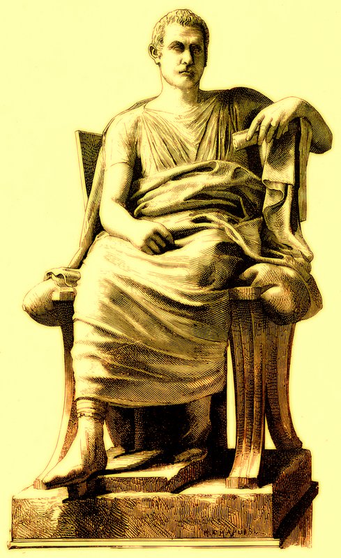 मेन्डरर, विक्टर ड्यूरी द्वारा रोम के इतिहास का चित्रण, 1884 में प्रकाशित (डिजिटल रूप से बढ़ी हुई छवि) द्वारा अंग्रेजी स्कूल