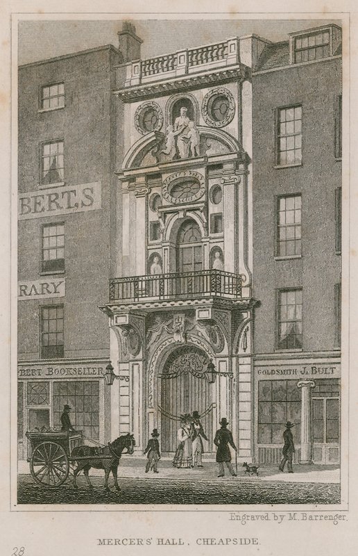 Mercers Hall, Cheapside, London द्वारा अंग्रेजी स्कूल
